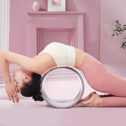 “Flexoora Yoga Wheel – Gym Fitness Body Stretch & Back‑Training Roller”