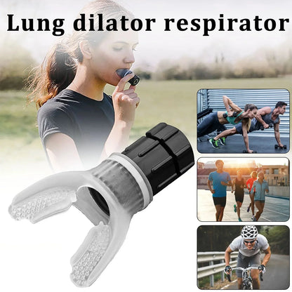 “Flexoora Breathing Trainer Lung Flexer – Gym Fitness Body Adjustable Resistance Respiratory Exerciser”