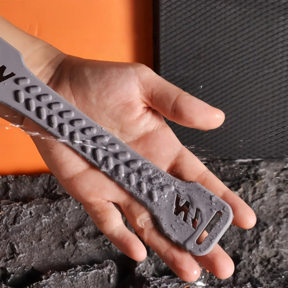 “Flexoora Adjustable Patella Strap – Gym Fitness Body Silicone Shock‑Absorbing Knee Support for Running & Basketball”