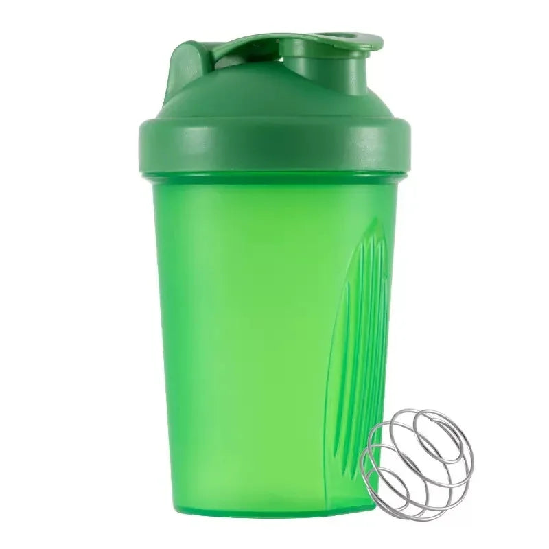 Sport Shaker Bottle 400ML Whey Protein Powder Mixing Bottle Sport Fitness Gym Shaker Outdoor Portable Plastic Drink Bottle