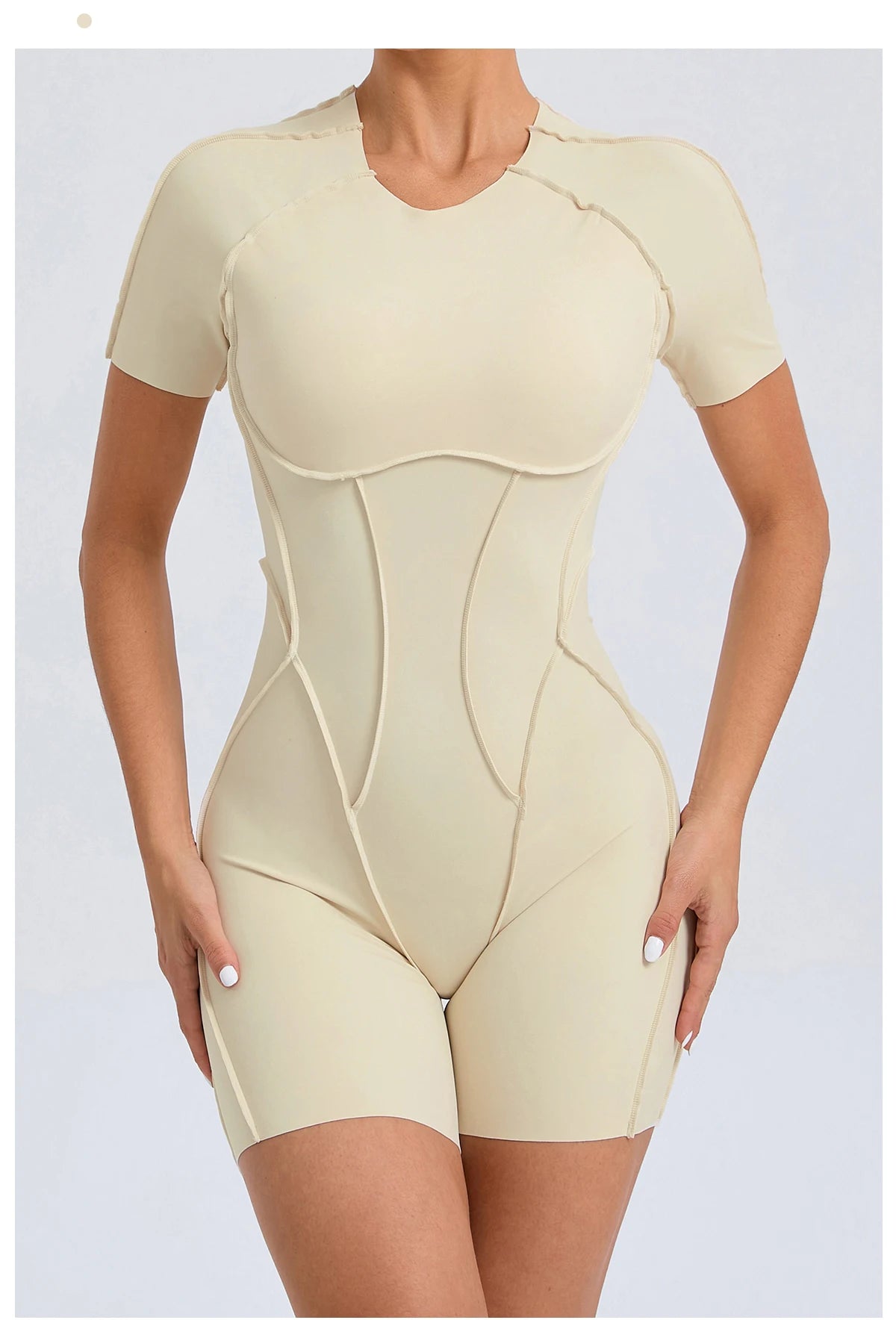 “Flexoora Women’s Backless Scrunch Booty Short Jumpsuit – Gym & Yoga”