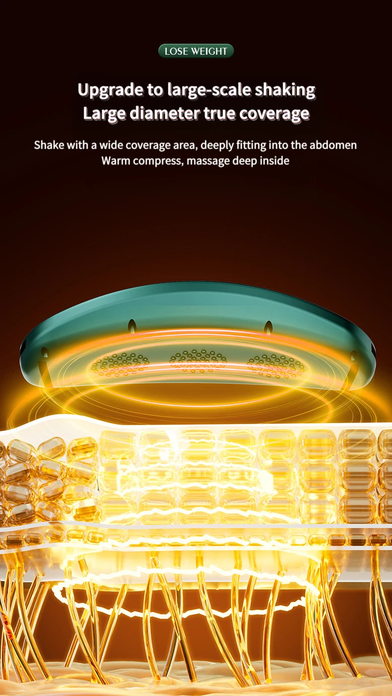 “Flexoora Hot Compress & Fat‑Burn Massage Belt – Gym Fitness Body USB Slimming Vibra Band”