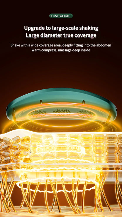 “Flexoora Hot Compress & Fat‑Burn Massage Belt – Gym Fitness Body USB Slimming Vibra Band”