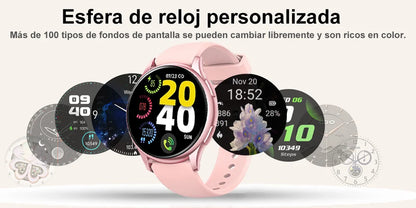 Smart Watch for Women Android & iPhone,1.2" Touch Screen Fitness Tracker, Heart Rate/Sleep/ Monitor, Pedometer,100+ Sport Modes