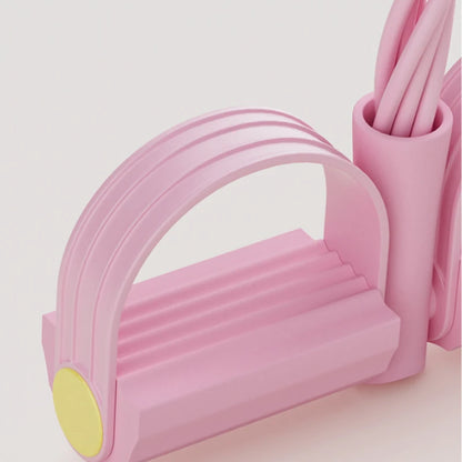 “Flexoora Elastic Bands Set – Gym Fitness Body Tension Ropes for Home Ab & Belly Workout”