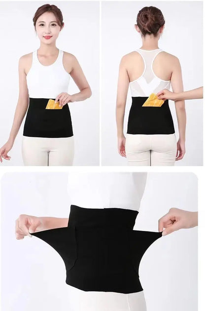 “Flexoora Winter Thermal Waist Support Belt – Gym Fitness Body Back & Abdomen Warmer”