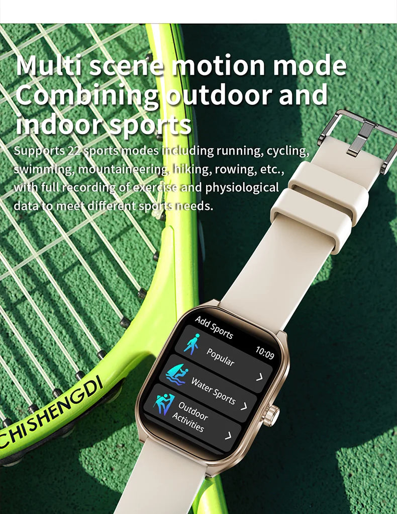 KHwatch 2.01" Curved Screen Smartwatch Men Call Sports Waterproof Wrist Watches Fitness Bracelet Women Watch Clock Smart Watch