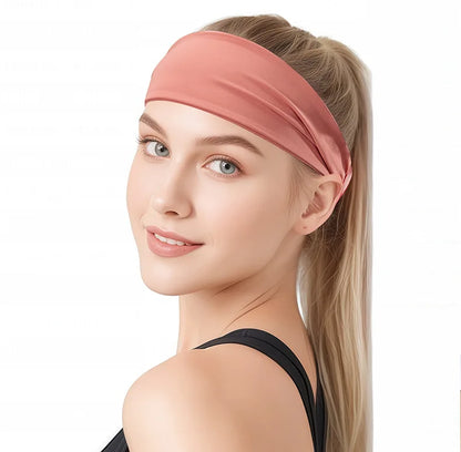 “Flexoora Sweat‑Absorbing Sports Headband – Gym Fitness Body Running & Yoga Band”
