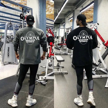 “Flexoora Men’s Bodybuilding Long‑Sleeve Tee – Gym & Street Style”