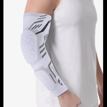 “Flexoora Padded Arm Sleeve – Gym Fitness Body Protective Compression for Basketball, Football & Volleyball”