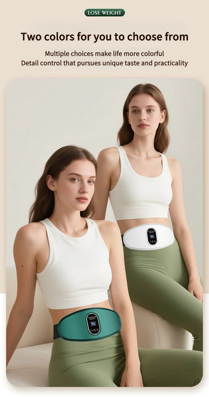 “Flexoora Hot Compress & Fat‑Burn Massage Belt – Gym Fitness Body USB Slimming Vibra Band”