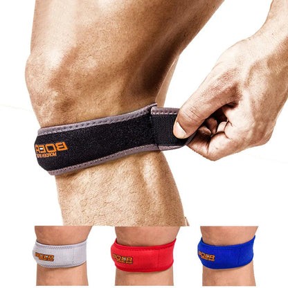 “Flexoora Patella Strap Knee Brace – Gym Fitness Body Adjustable Compression for Running & Cycling”