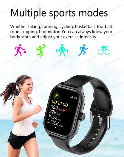 2025 New Smart Watch Men Women Gift Full Touch Screen Digital Sport Fitness Message Watches Bluetooth Call Smartwatch Wristwatch