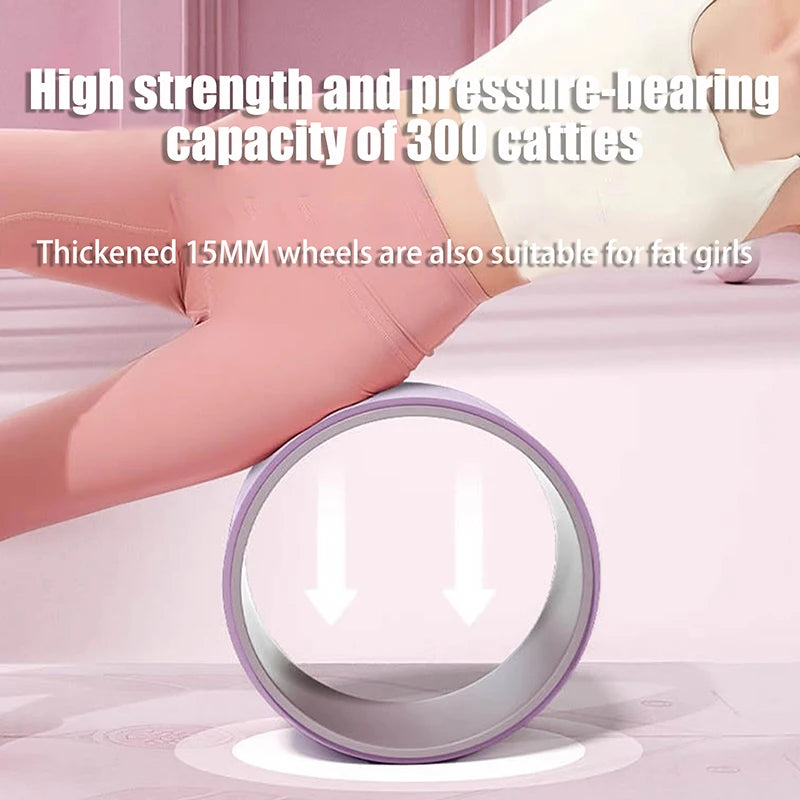 “Flexoora Yoga Wheel – Gym Fitness Body Stretch & Back‑Training Roller”