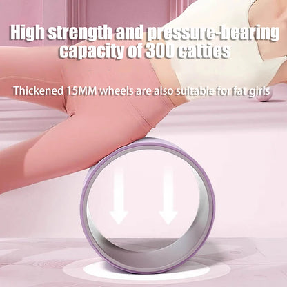 “Flexoora Yoga Wheel – Gym Fitness Body Stretch & Back‑Training Roller”