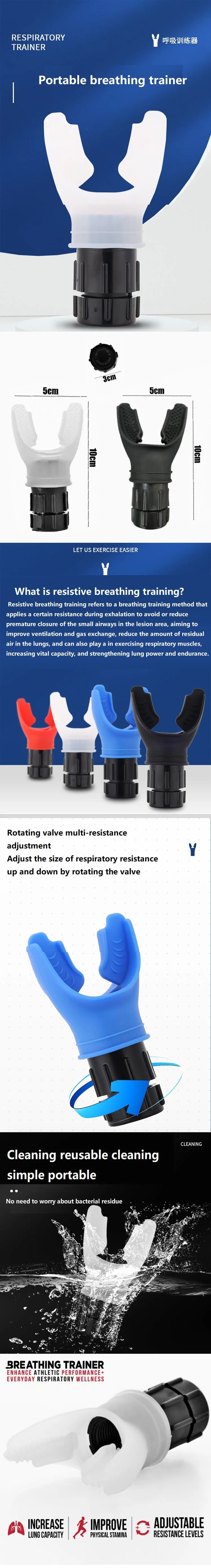 “Flexoora Breathing Trainer – Gym Fitness Body Lung & Respiratory Exerciser Adjustable Resistance”