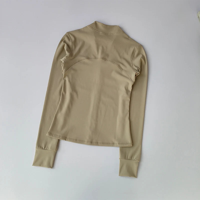 “Flexoora Women’s Windproof High‑Collar Training Jacket”