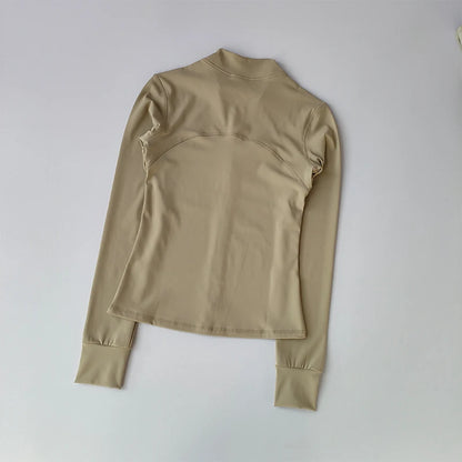 “Flexoora Women’s Windproof High‑Collar Training Jacket”