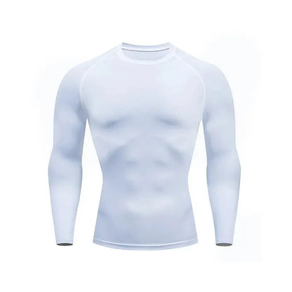 “Flexoora Men’s High‑Elastic Compression Long‑Sleeve Training Top – Quick‑Dry Fit”