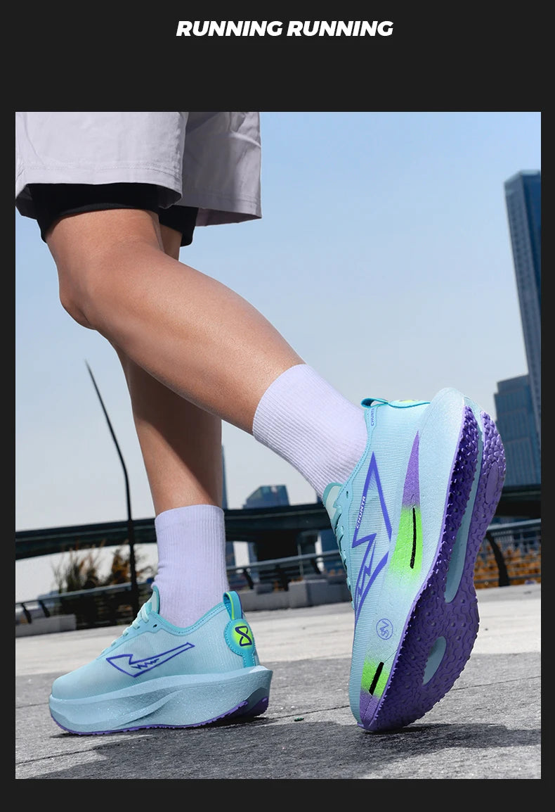 Running Shoes Carbon Board Speciality Marathon Men Sports Breathable Lightweight Women's Comfortable Athletic Nonskid Sneakers