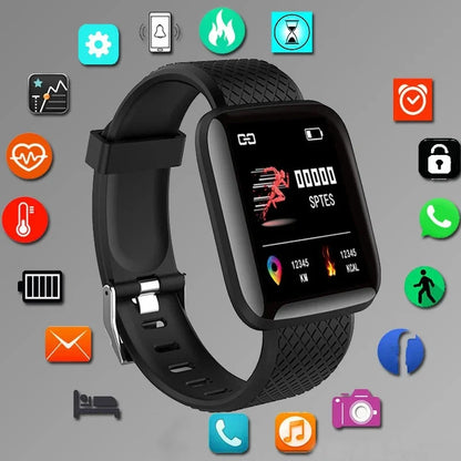 Smart Watch 1.44-inch Y68 Sport Wristband Running Fitness Monitor Track Heart Rate Message Remind Men Smartwatch Woman Clock