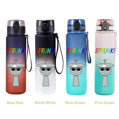 650ML Sprunki Sports Water Cup Portable Fitness Drink Bottle Kettle Outdoor Travel Office Jugs Shaker Drink Bottle Game Gifts