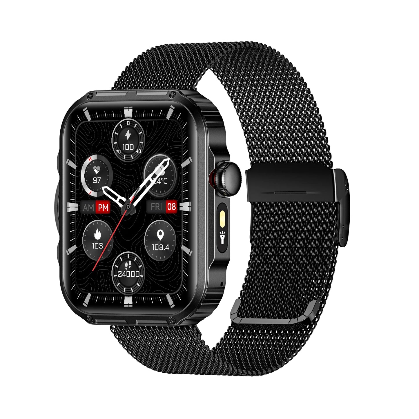 HDT11 Ultra Smart Fitness Watch with Bluetooth Calling Health Management Sleep Monitoring Multiple Sports Modes Water Resistant