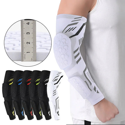 “Flexoora Padded Arm Sleeve – Gym Fitness Body Protective Compression for Basketball, Football & Volleyball”