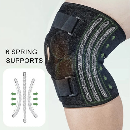 “Flexoora Plus‑Size Adjustable Knee Brace – Gym Fitness Body Patella Compression & Side Stabilizers”
