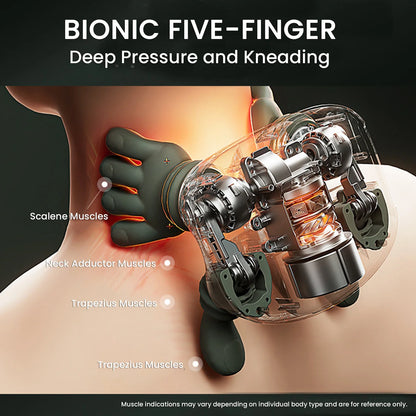 “Flexoora Heated Neck & Shoulder Massager – Gym Fitness Body Electric Kneading‑Pillow 3 Mode”