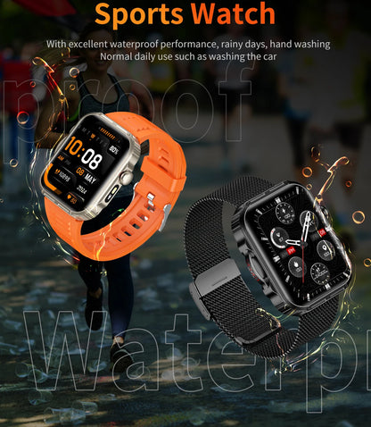 HDT11 Ultra Smart Fitness Watch with Bluetooth Calling Health Management Sleep Monitoring Multiple Sports Modes Water Resistant