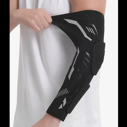 “Flexoora Padded Arm Sleeve – Gym Fitness Body Protective Compression for Basketball, Football & Volleyball”