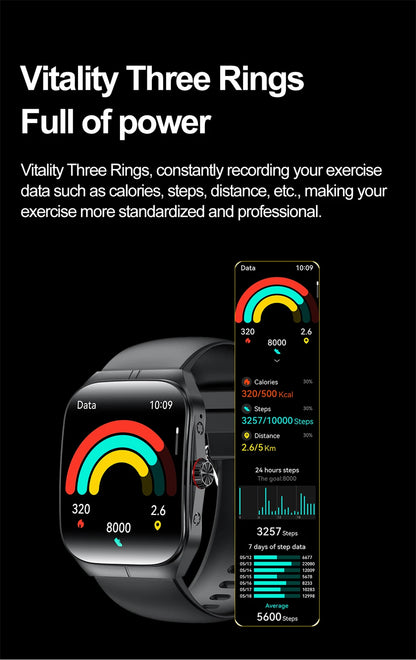 2025 New 1.95 Inch Ultra HD Smart Watch Men For OPPO GPS Tracking Bluetooth Call NFC Heart Rate Sports Fitness Women Smart Watch