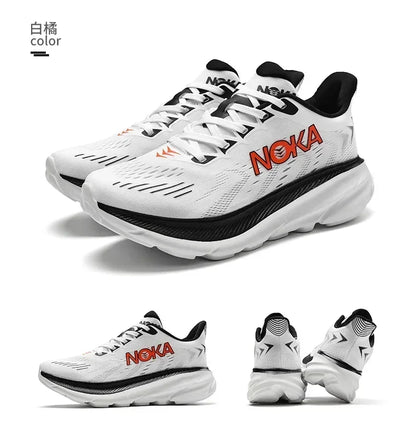 Men's Running Shoes Jogging Breathable Mesh Cushioning Non-Slip Outdoor Luxury shoes Couple Trainer Race Sneakers Off-road Shoes