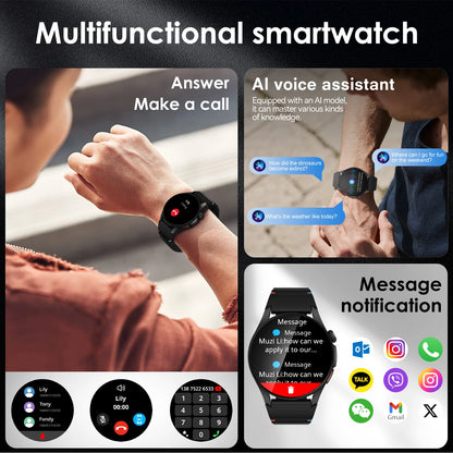 Smart Watch 1.43" AMOLED Screen Bluetooth Call GPS Fitness Tracker 150+ Sport Modes Heart Rate/SpO2 Monitor 450mAh