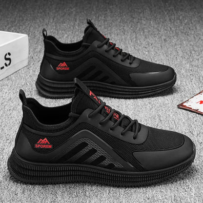 Sports Shoes Man's Lightweight Soft Sole Casual Comfortable Shoes Thin Flat Bottom Resistant To Dirt Trendy Streamline Anti-slip