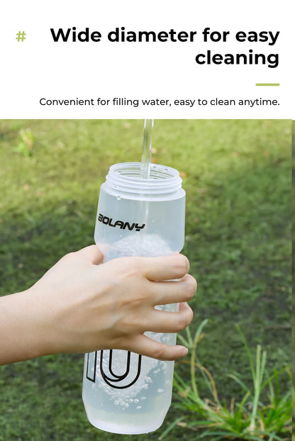 BOLANY 750ML Sports Bottle Ultralight Transparent Plastic Kettle with lid Portable Bottle Squeeze Drinking Cycling Supplie