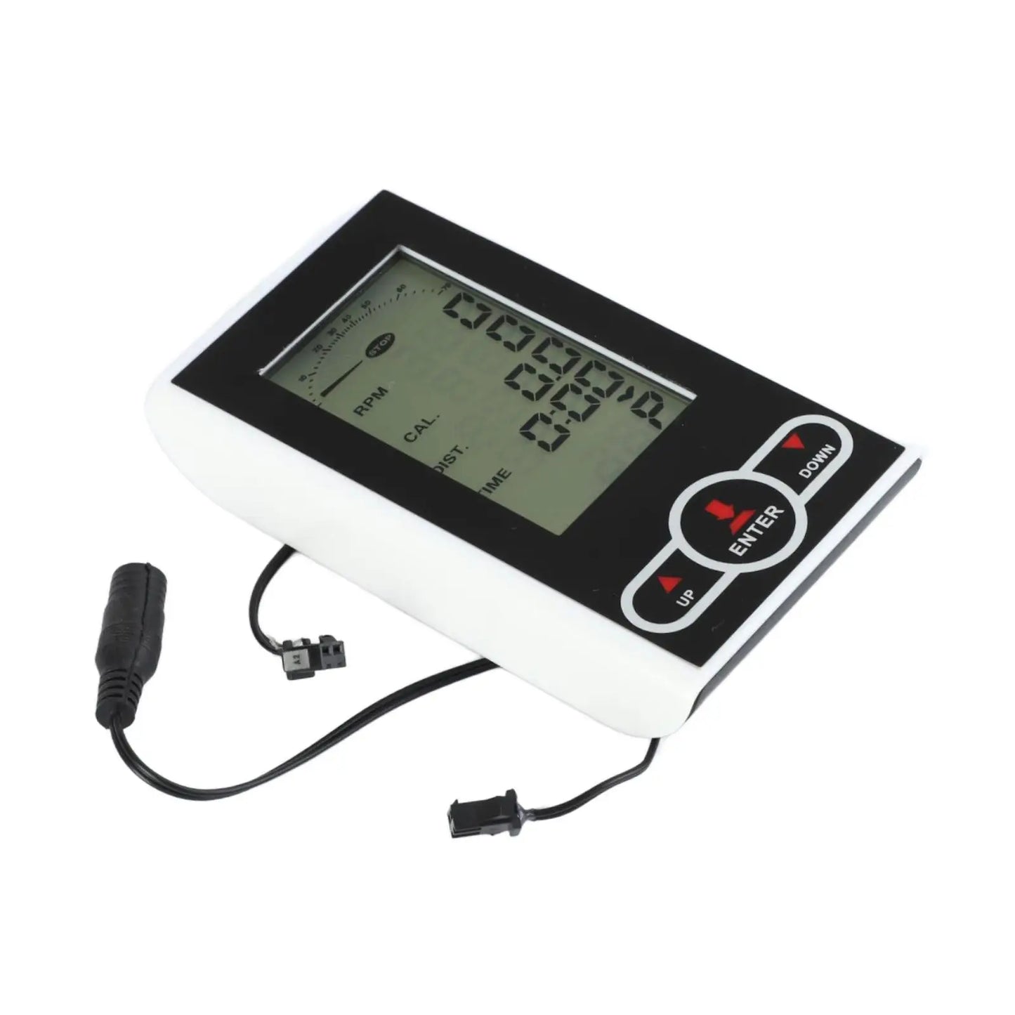 “Flexoora Speedometer Display for Elliptical & Exercise Machine – Gym Fitness Body Monitor for Rowing/Stationary Bike”