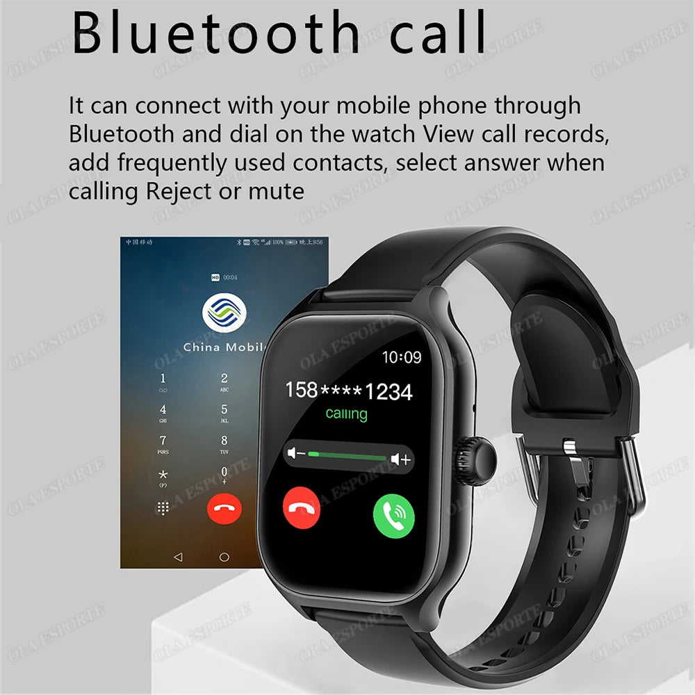 2025 New Smart Watch Men Women Gift Full Touch Screen Digital Sport Fitness Message Watches Bluetooth Call Smartwatch Wristwatch