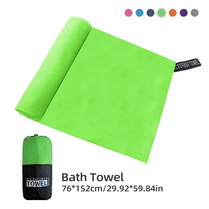 Microfiber Quick Dry Gym Towel Silver ION OdorFree Absorbent Fiber Fast Drying Workout Gear for Body Sweat Working Out Towels