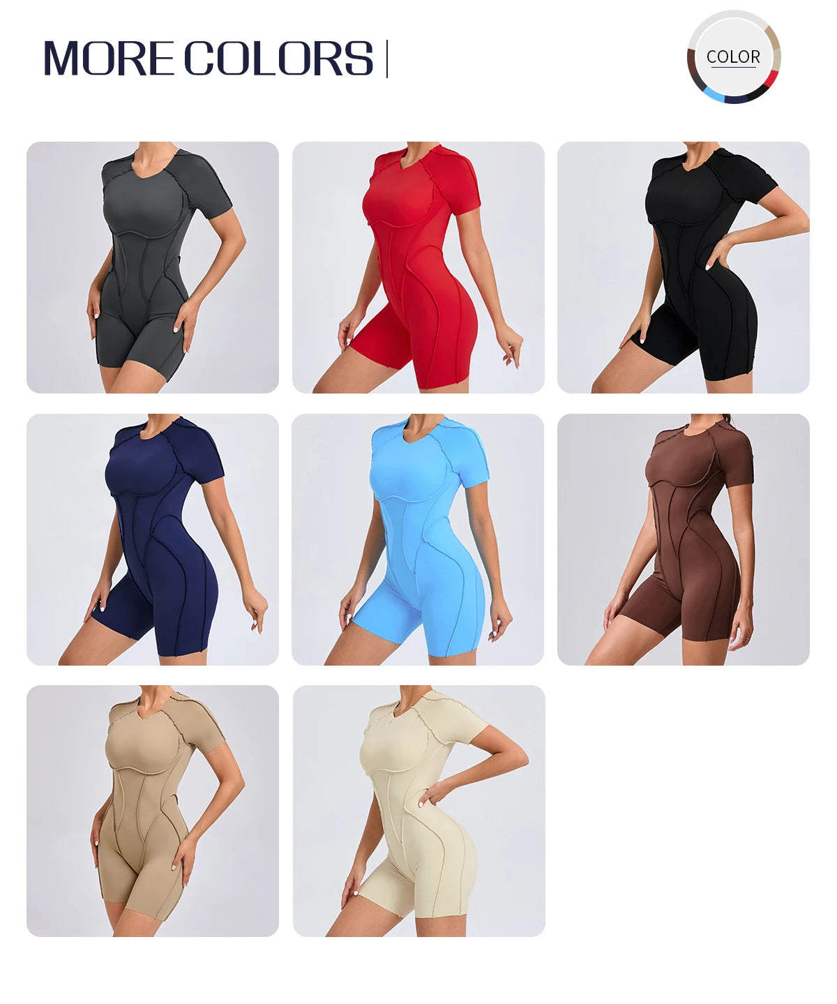 “Flexoora Women’s Backless Scrunch Booty Short Jumpsuit – Gym & Yoga”