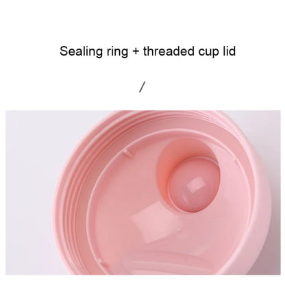 Summer Large-capacity Shaker Cup Outdoor Fitness Milkshake Cup Student Sports Portable Stirring Ball Shock-resistant with Scale