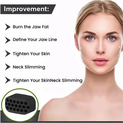 “Flexoora Jaw‑Line Trainer – Gym Fitness Body Silicone Dual Resistance Chew Balls”