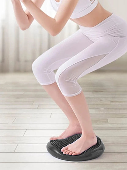 “Flexoora Inflatable Balance Cushion – Gym Fitness Body Travel‑Friendly Wobble & Massage”