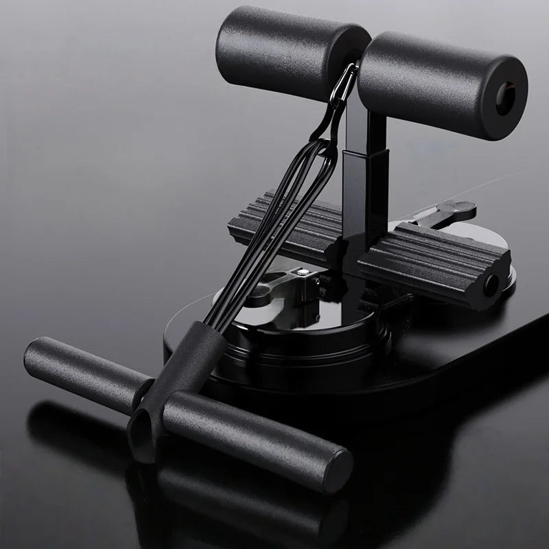 “Flexoora Suction‑Cup Seated Core Trainer – Gym Fitness Body Adjustable Plank & Ankle Strap Support”