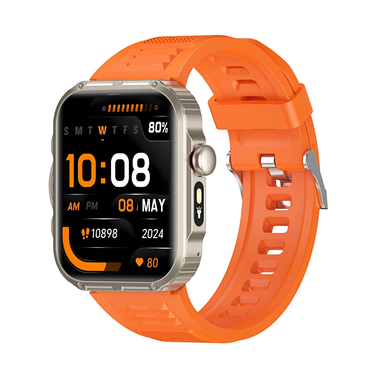 HDT11 Ultra Smart Fitness Watch with Bluetooth Calling Health Management Sleep Monitoring Multiple Sports Modes Water Resistant