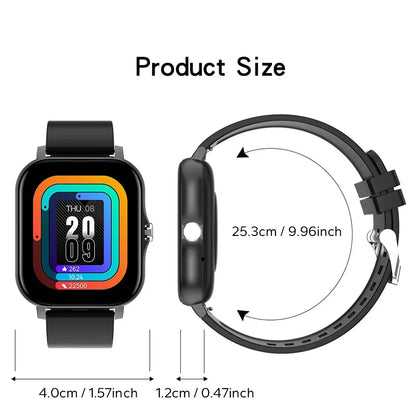 1.83'' Sports Smart Watch Fitness Clock Health Monitor Waterproof Smartwatch Wireless Call Watches for Men Women IOS Xiaomi 2024