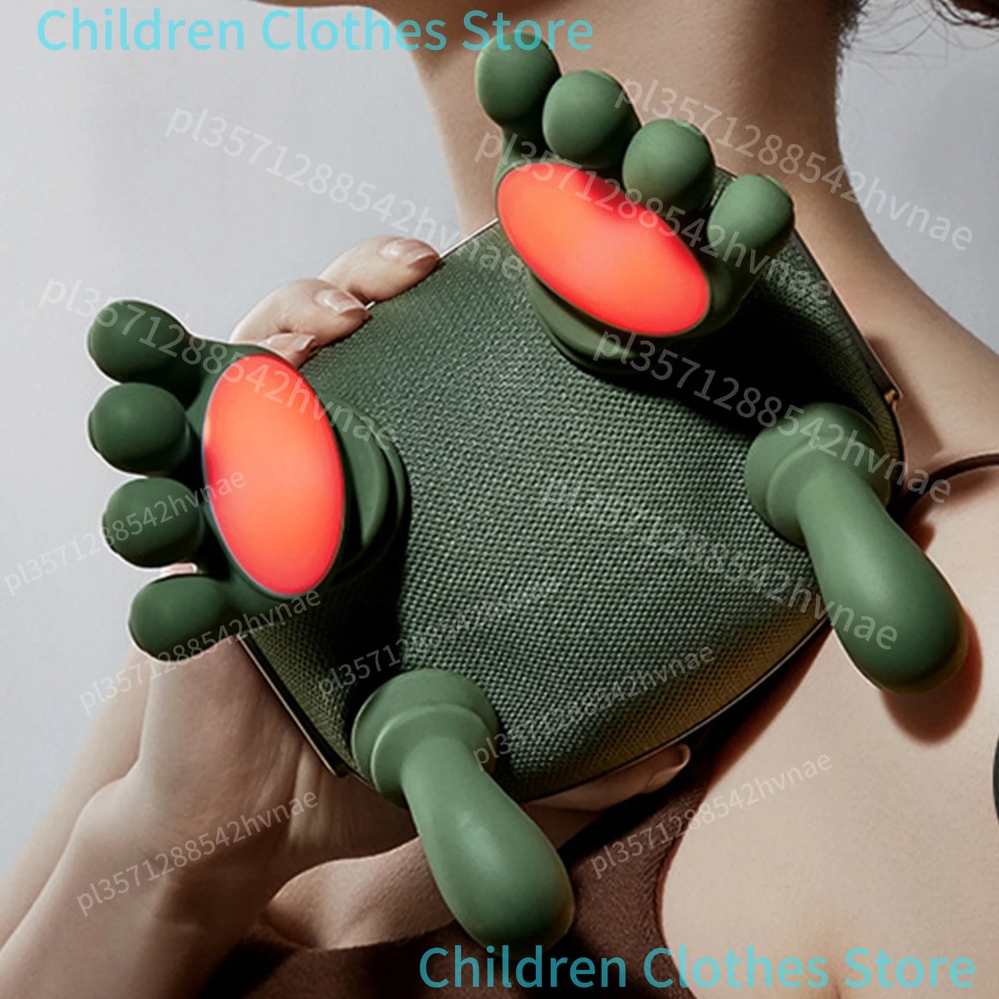 “Flexoora Heated Neck & Shoulder Massager – Gym Fitness Body Electric Kneading‑Pillow 3 Mode”