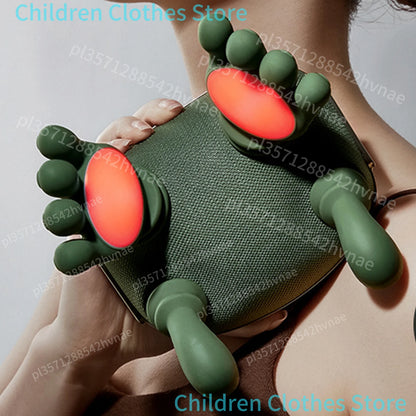 “Flexoora Heated Neck & Shoulder Massager – Gym Fitness Body Electric Kneading‑Pillow 3 Mode”