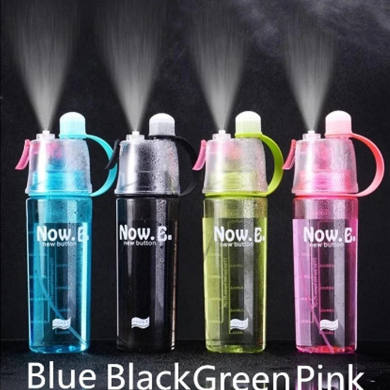 Sports Water Bottle Spray Cup Outdoor Portable Kettles Jug Large Capacity Men And Women 600ml